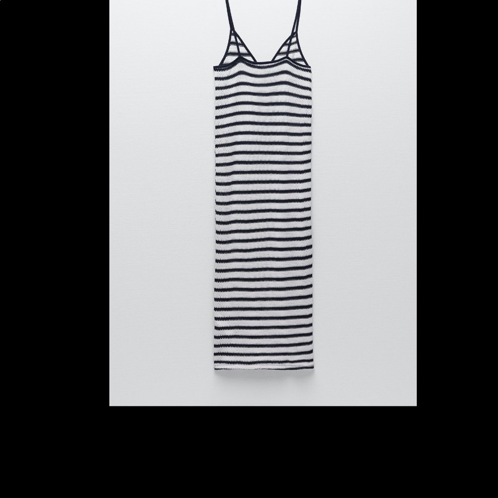 Knit Stripped jacquard midi dress - Picture 8 of 8